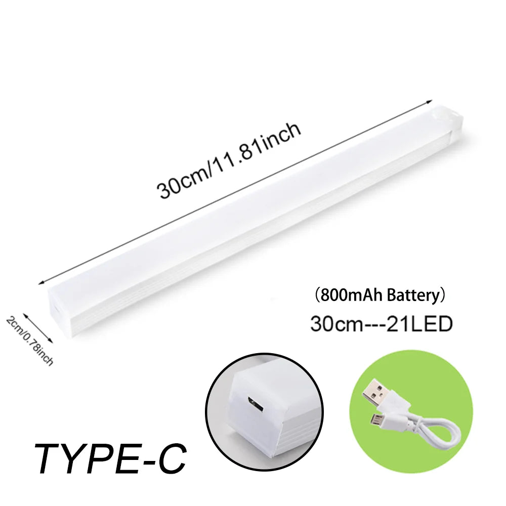 Rechargeable Motion Sensor LED Cabinet Light – Magnetic, USB-C