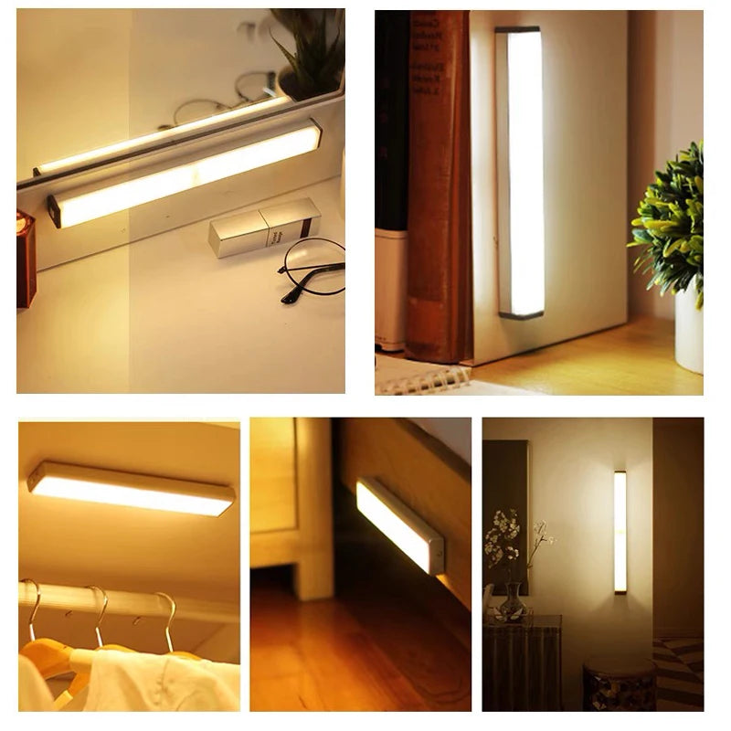 Rechargeable Motion Sensor LED Cabinet Light – Magnetic, USB-C